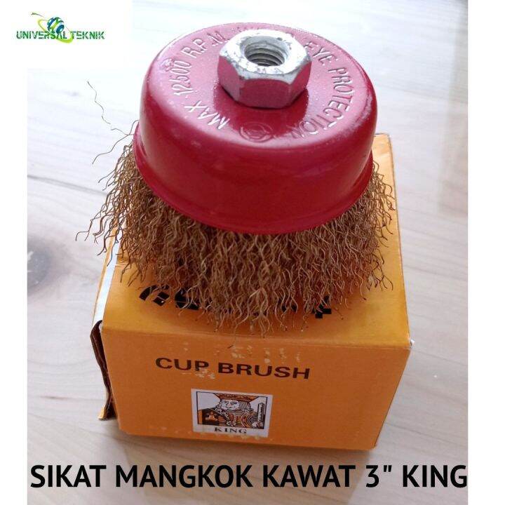 SIKAT MANGKOK KEPANG 3" KING/CUP BRUSH GERINDA Lazada Indonesia