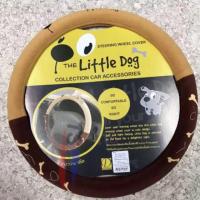 หุ้มพวงมาลัย ลาย The Little dog (สีครีม-น้ำตาล)