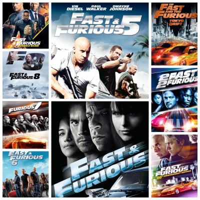 [DVD HD] เร็วแรงทะลุนรก ครบ 8 ภาค+1 ภาคพิเศษ The Fast and The Furious 9-Film Collection (มีพากย์ไทย/ซับไทย-เลือกดูได้) แอคชั่น