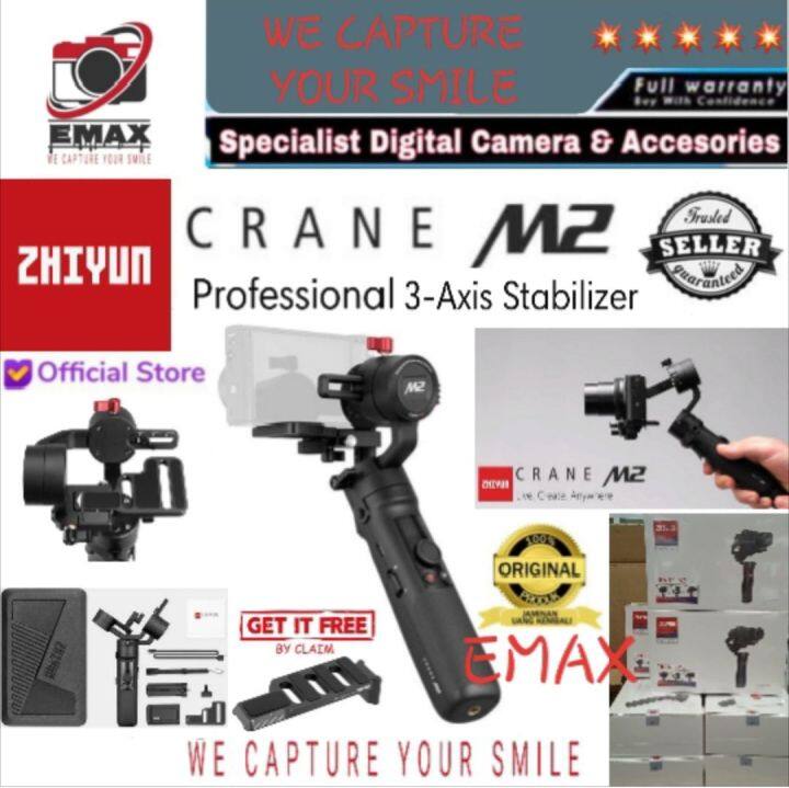 ZHIYUN Tech Crane M2 3 Axis Handheld Gimbal Camera Stabilizer