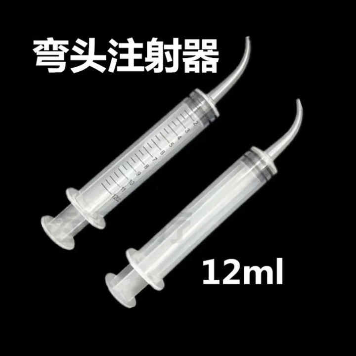 Dental Irrigator Plastic Syringe Syringe Dental Elbow Delivery Tube