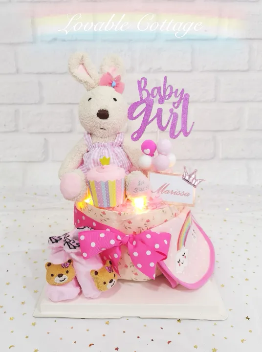 💕Baby hamper diaper cake newborn gifts