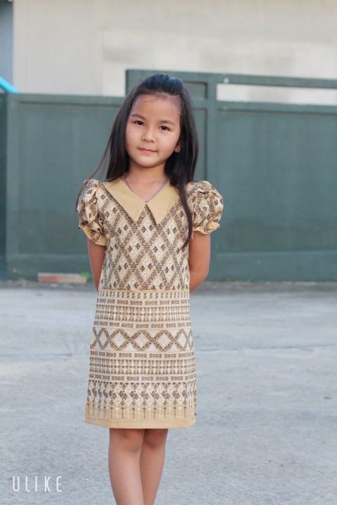 ng-ชุดผ้าไทยเด็ก-เดรสผ้าไทย-ชุดไทยเด็กผู้หญิง