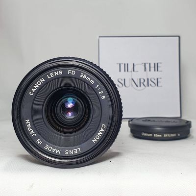 Canon nFD 28mm f2.8 + Acc (FD, All Working, Tested )