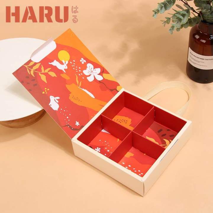 haru-u44-กล่องขนม-สีครีม