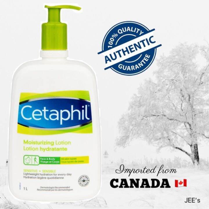 Cetaphil Moisturizing Lotion 1 LITER Face and Body For Sensitive