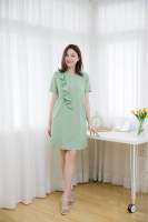 Mommade-เดรสให้นม ชุดให้นม Green Matcha korea Dress