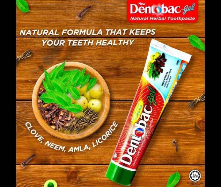 New Dentobac Natural Herbal Toothpaste 100g Lazada