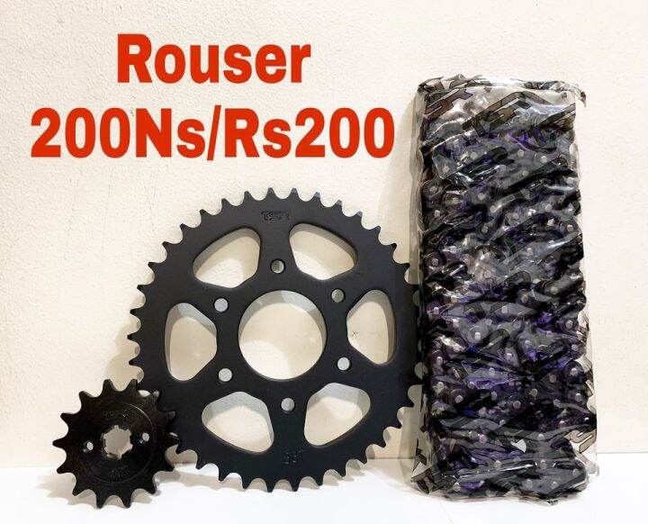 ROUSER 200 /NS 200 CHAIN AND SPROCKET SET (TSR BRAND) Lazada PH