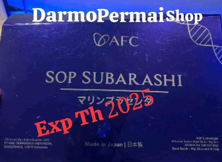 SOP UBARASHII Exp Th 2025 , Original AFC Japan Lazada Indonesia