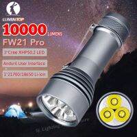 Lumintop FW 21 Pro 3 CREE XHP50.2 LEDs 10000lm 325m Anduril UI Runs on 1*21700/18650 Beam Shot LED Flashlight