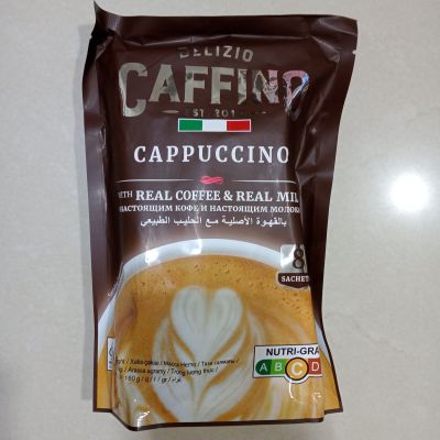 Cappuccino 3in1 มี 8 ซองในแพ็ค
8 sachets per pack

Real coffee+real milk