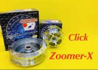 ดุมหน้า+ดุหลัง Click,Zoomer-X กลึงเงา : CHiKADA