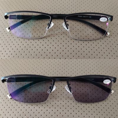 🤓 แว่นตาอ่านหนังสือ smart เลนส์หลายโฟกัส เลนส์เปลี่ยนสี แว่นสายตายาว (+) แว่นตา
