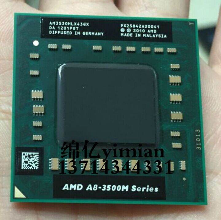 AMD A8-3530MX Am3530ddx43gx Notebook CPU Quad-Core Upgrade A8 3550mx ...