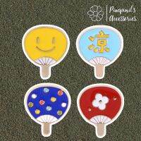 ʕ •ᴥ•ʔ ✿ พร้อมส่ง : เข็มกลัดเซ็ทพัดมือสไตล์ญี่ปุ่นหลากสี | Multi Color Hand Fan ( Japanese Style ) Enamel Brooch Pin Set