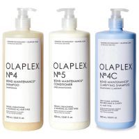 OLAPLEX NO.4 NO.4C NO.5 ขนาด 1000 ML.แชมพู และ ครีมนวดผม เชื่อมบอนด์ผมให้แข็งแรง สุขภาพดี กลับมาทำ เคมีเส้นผมให้แข็งแรง