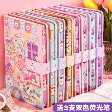 Unicorn Notebook Journal Diary Book Travel Notes Book Cute Kawaii Daily Notepad School Supplies with Pen, Unicorn Stickers Gift for Girls Kids Teen A6