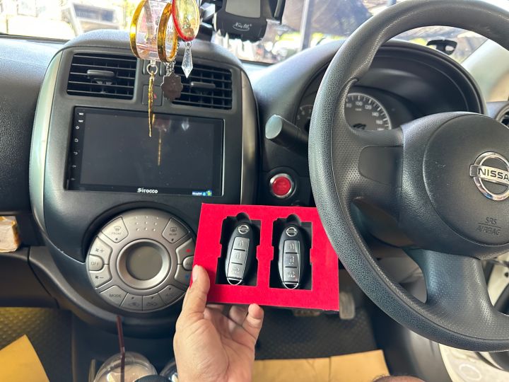 ชุดpush-start-รีโมทkeyless-รีโมทสมาร์ทคีย์-รีโมทสตาร์ท-ปุ่มสตาร์ท-ตรงรุ่น-nissan-ปลักตรงรุ่น-แบบไม่ตัดต่อสายไฟ