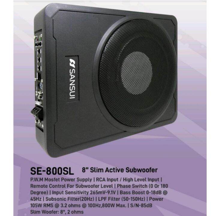 Subwoofer Kolong Aktif Sansui Se Sl Sub Kolong Mobil Lazada