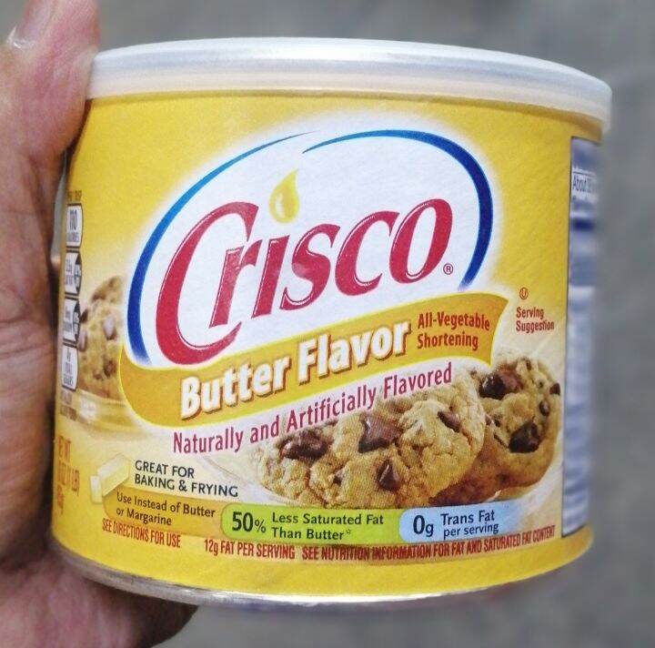 Crisco Butter Flavor All Vegetable Shortening 453g (BEST BY DATE Oct