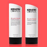 KERATIN COMPLEX VOLUME AMPLIFYING 400 ML.แชมพู+ครีมนวดผม สูตรบางเบา ไม้ให้ผมลีบแบน เติมเคราตินให้เส้นผม ลดชี้ฟู