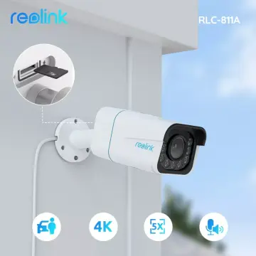  REOLINK 4K Security Camera Outdoor System, IP PoE Dome  Surveillance Camera with Human/Vehicle Detection, 100Ft 8MP IR Night  Vision, Work with Smart Home, Timelapse, Up to 256GB SD Card, RLC-820A 