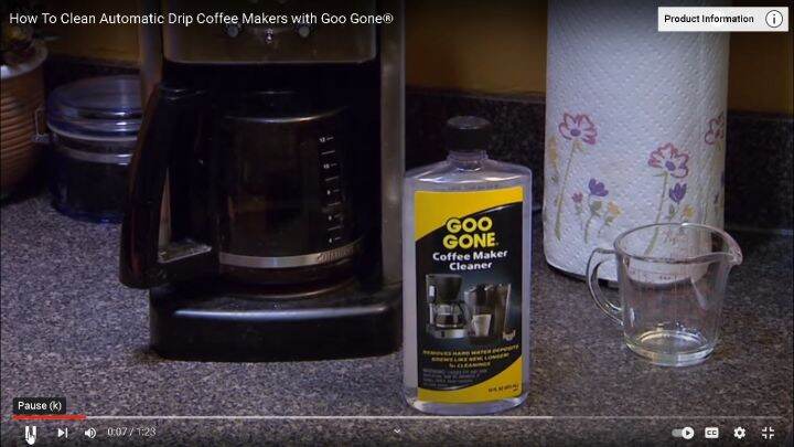 Goo Gone Coffee Maker Cleaner, Cleaning