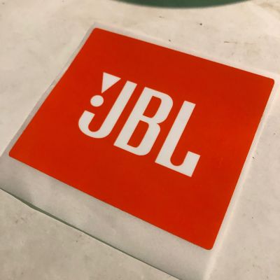 สติกเกอร์ JBL แท้ ขนาด ยาว 7.5เซ็นติเมตร กว่าง6.5เซ็นติเมตร