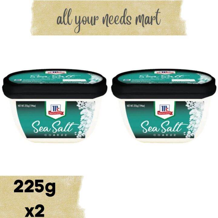 Mc Cormick • Sea Salt • Course • 225g x2 Lazada PH