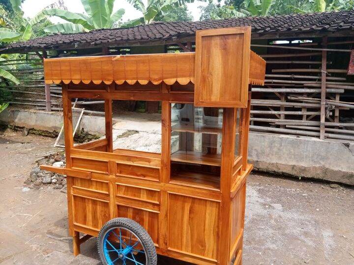 Gerobak Booth Bakso Kayu Jati Lazada Indonesia