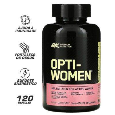 Optimum​ Nutrition​  Opti-Women contains 120 capsules