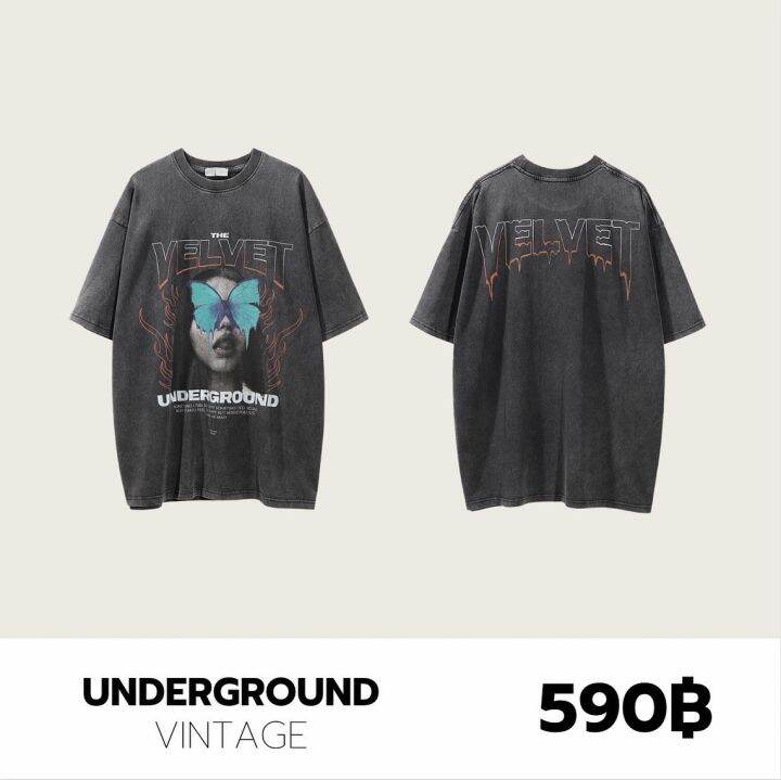 theboy-underground-vintage-เสื้อยืดวินเทจทรงโอเวอร์ไซส์