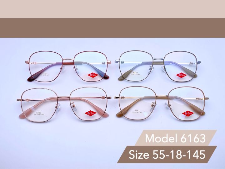แว่นตาแฟชั่นสไตล์เกาหลี-รุ่น-6163-พร้อมเลนส์กรองแสง-blueblock-เลนส์ปรับแสง-เปลี่ยนสี-photo-hmc