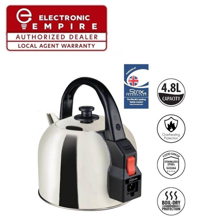 Mayer MMEK468 Stainless Steel Electric Kettle 4.8L Lazada Singapore