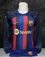 Barcelona 2022/23  ชุดกีฬาราคาถูกเหนือผ้า polyester ชุดกีฬาแขนยาว 2023