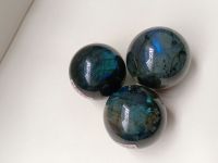 #KD16-KD18 Labradorite ลาบราโดไรต์ ทรงกลม ขนาด 3 cm  หินธรรมชาติ หินสะสม