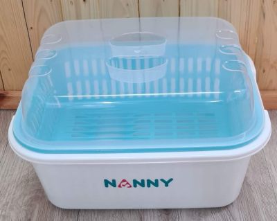 NANNY แนนนี่ ที่คว่ำขวดนมแบบมีฝาครอบ