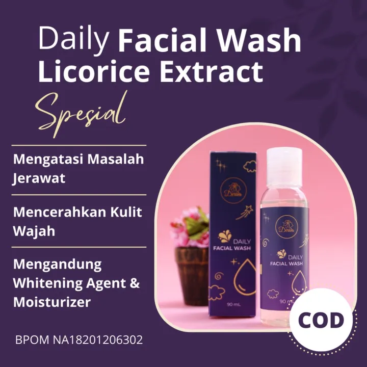 Deriva Face Wash Sabun Muka Membersihkan Mengontrol Minyak Wajah Dan Mengangkat Sel Kulit Mati