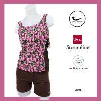 (มี S-XL) ชุดว่ายน้ำ BSC streamline ลดเยอะมาก (2ชิ้้นเสื้อ+กางเกง)