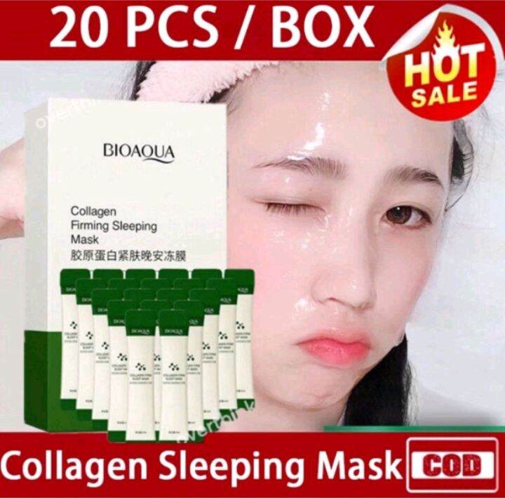 ORIGINAL BIOAQUA COLLAGEN SLEEPING MASK 20PCS Lazada PH