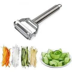 LMETJMA Mandoline Slicer Stainless Steel Potato Grid Slicer