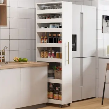 Roll Out Pantry - For Narrow Gaps in Kitchen Cabinets or Fridge