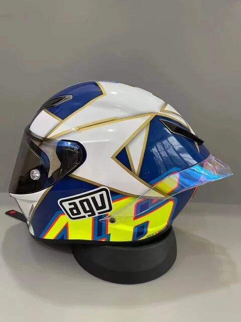 sepeda motor helm wajah penuh pista gp 46 rossi peta helm capacete motocicli peta