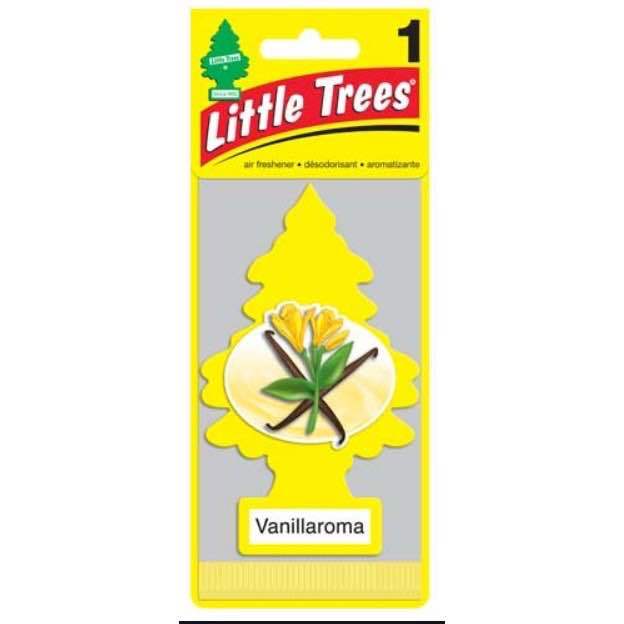 little-trees-แผ่นน้ำหอมรูปต้นไม้-กลิ่น-vanillaroma-ของแท้-100-little-trees-airfreshener