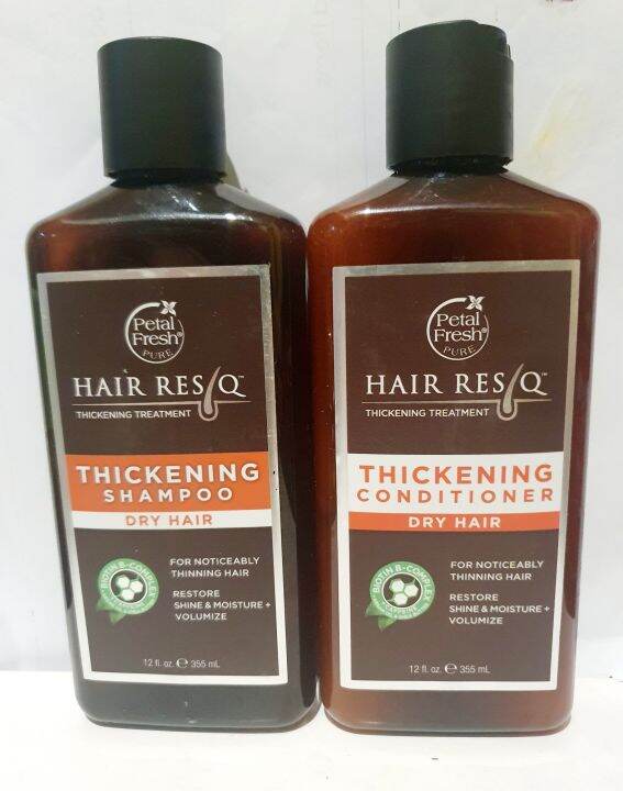 PETAL.FRESH HAIR RESQ THICKENING SHAMPOO AND CONDITIONER DRY HAIR 355ML ...