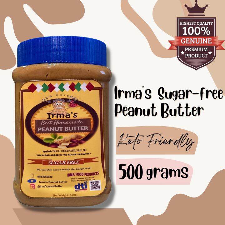 Irma’s SugarFree Peanut Butter Keto Friendly No Added Oils Lazada PH