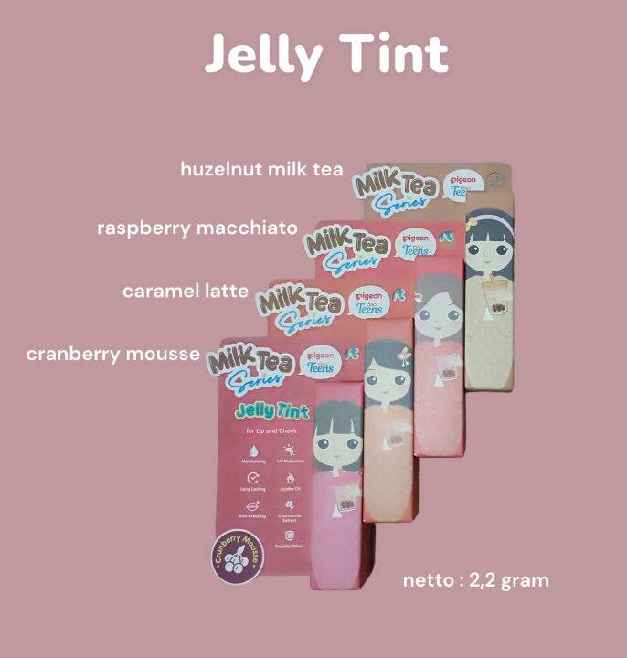 Lip Tint PIGEON TEENS Jelly Tint Milk Tea 2.2 gram Huzelnut Milk Tea