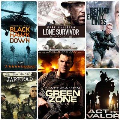 DVD หนังสงคราม-แอคชั่น มัดรวม 6 เรื่องดัง☆GreenZone☆LoneSurvivor☆ActOfValor☆BlackHawkDown☆Jarhead☆BehindEnemyLines #แพ็คสุดคุ้ม