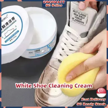 White Shoe Cleaner Whitening Cleaner For Shoe Sneakers Shoes Cleaning  Yellow Soles Shoes Cleansing Polishing Cream